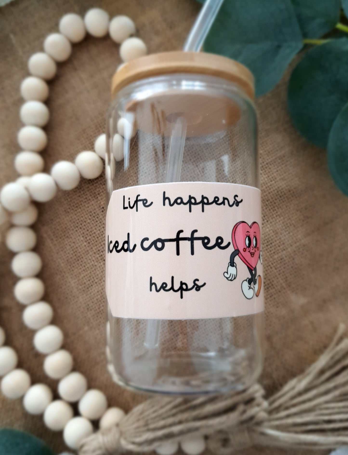 Trinkglas "ICED COFFEE" - WILL AND JAY DESIGNS