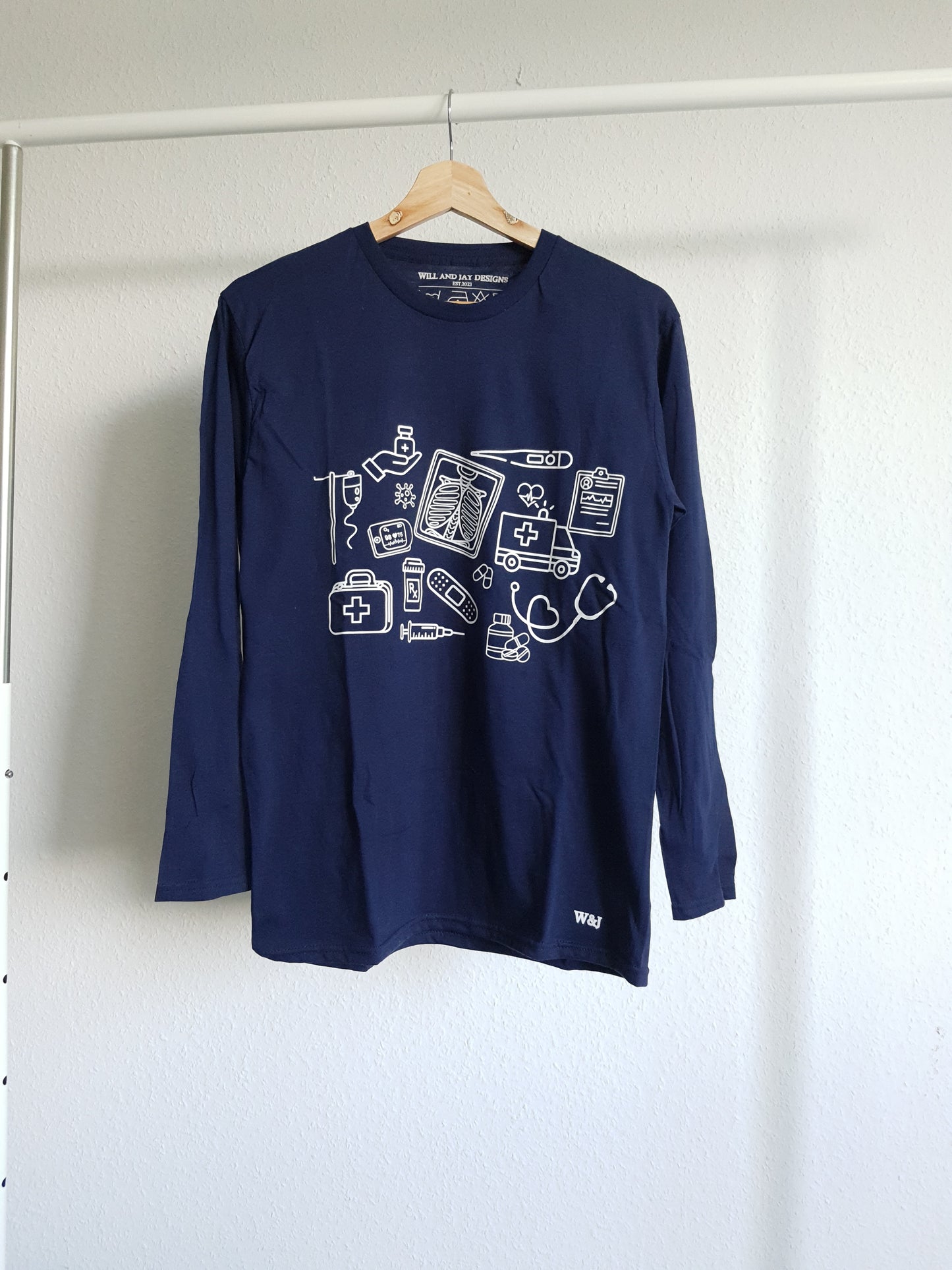 Langarm-Shirt "MEDICAL DOODLE" - WILL AND JAY DESIGNS