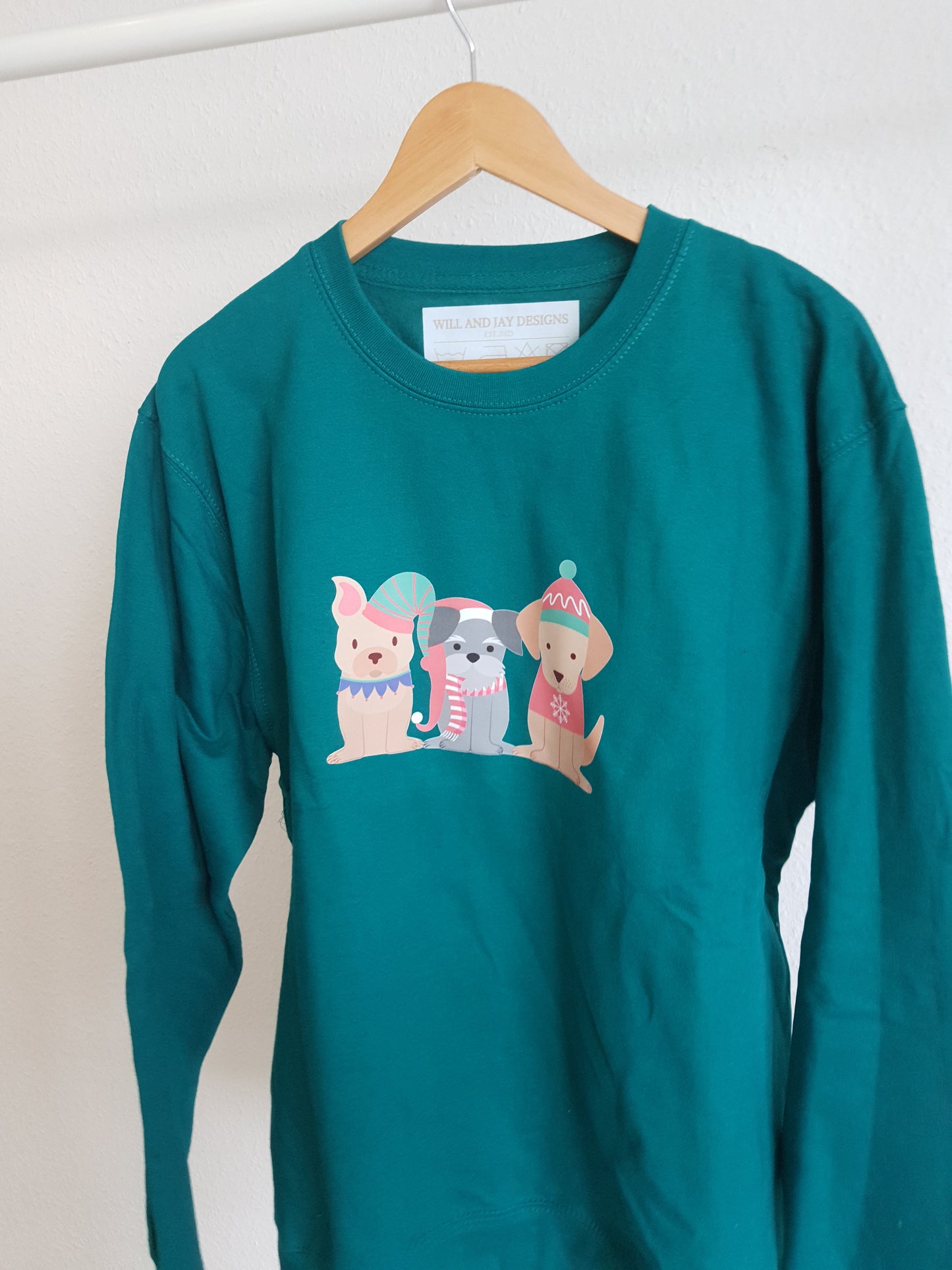 Sweatshirt "DOG CHRISTMAS" - WILL AND JAY DESIGNS