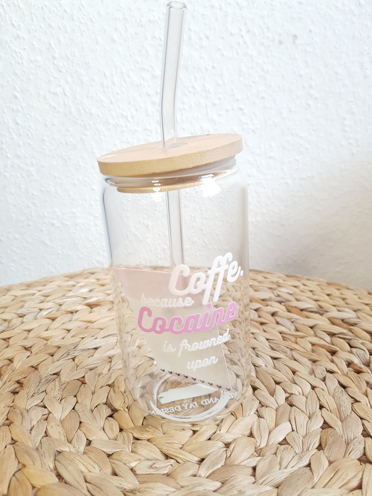 Trinkglas "COCAINE/ COFFE - WILL AND JAY DESIGNS