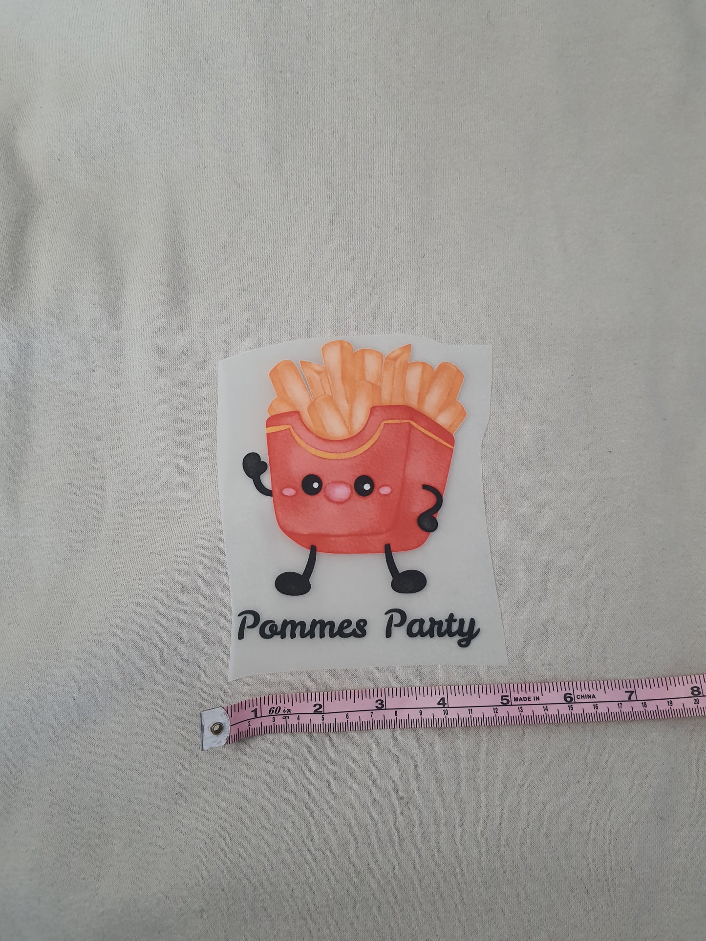 Bügelbild "Pommes Party" - WILL AND JAY DESIGNS