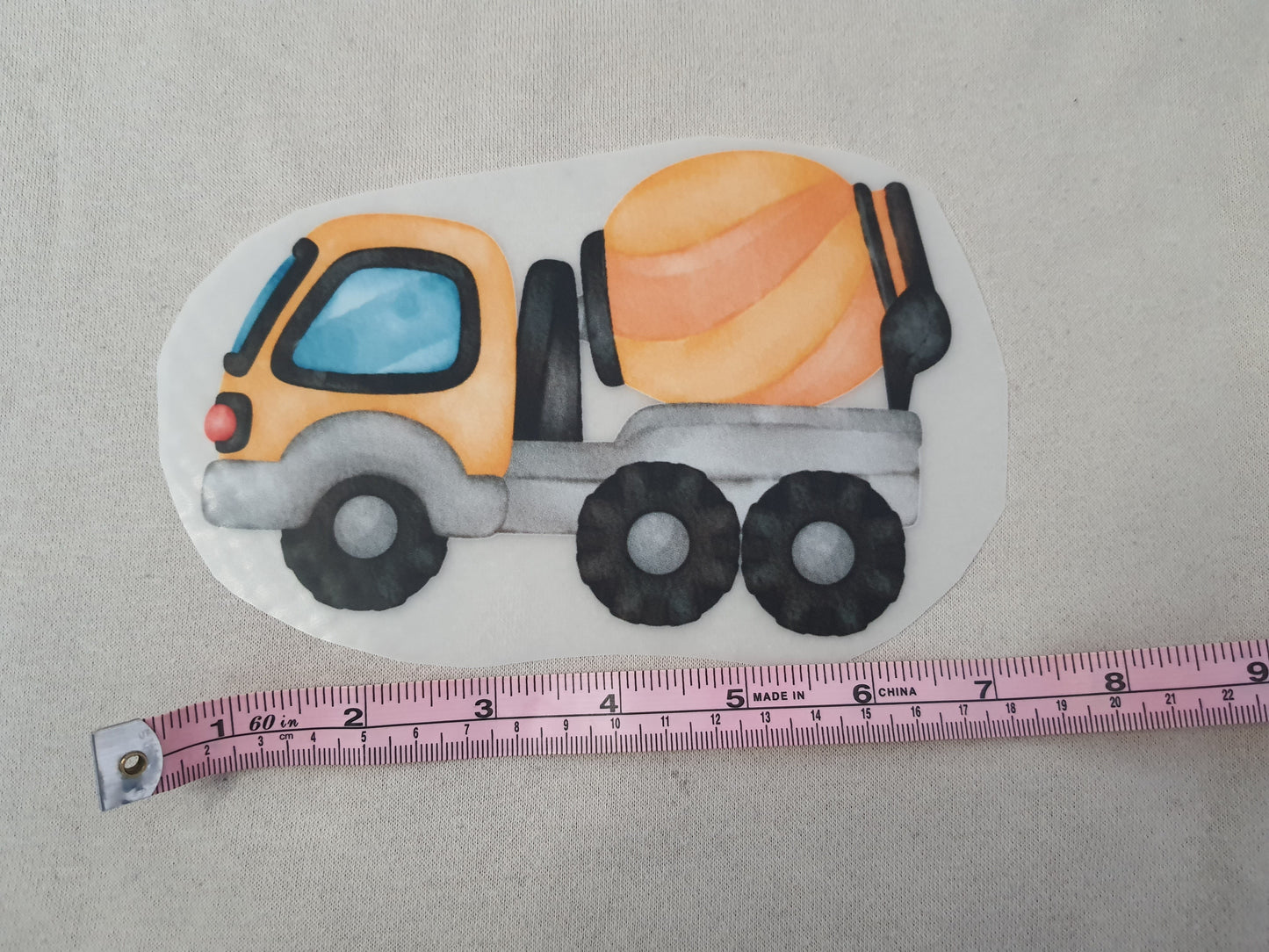 Bügelbild "Betonmischer" - WILL AND JAY DESIGNS