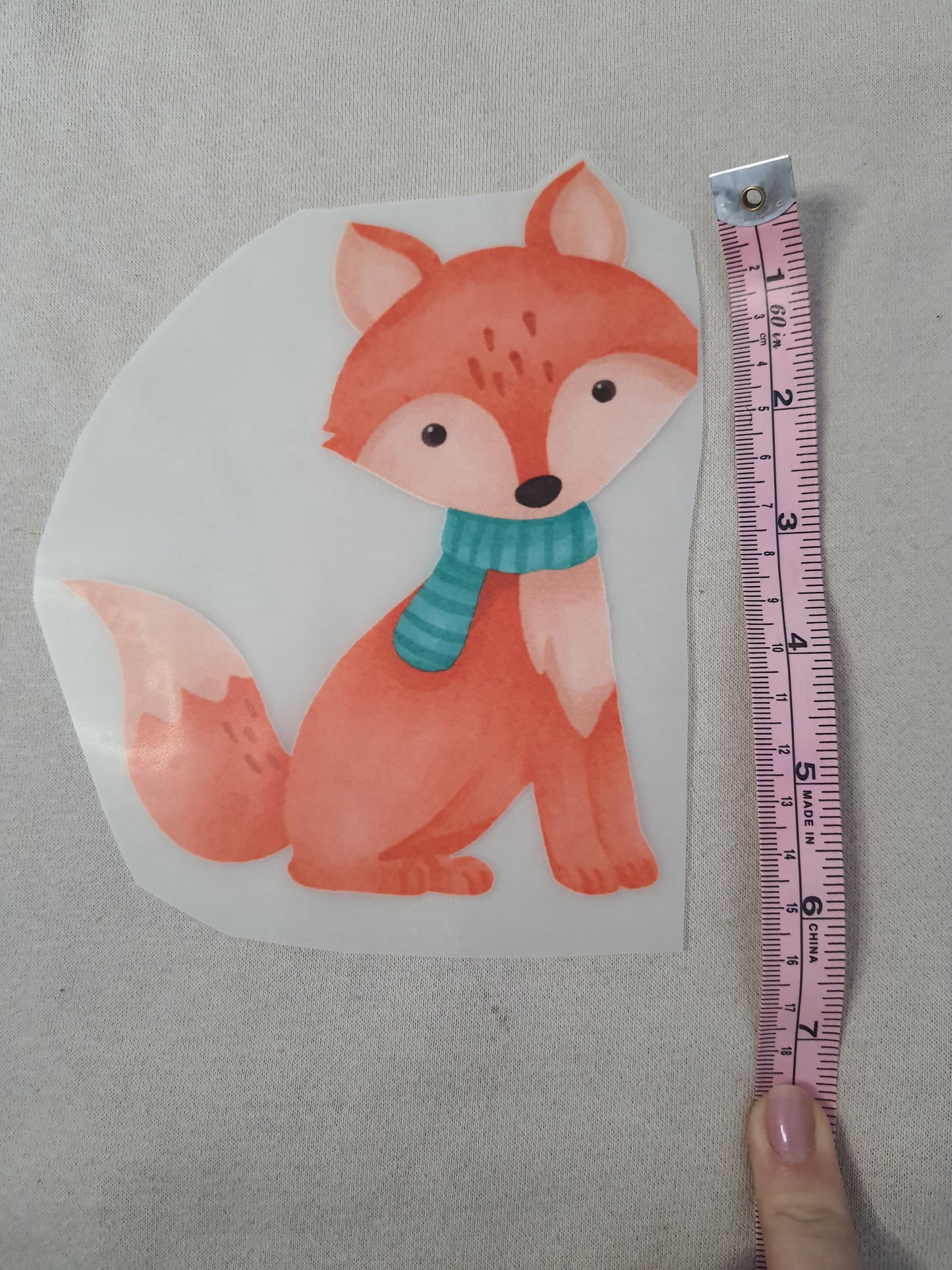 Bügelbild "Fuchs mit Schal" - WILL AND JAY DESIGNS
