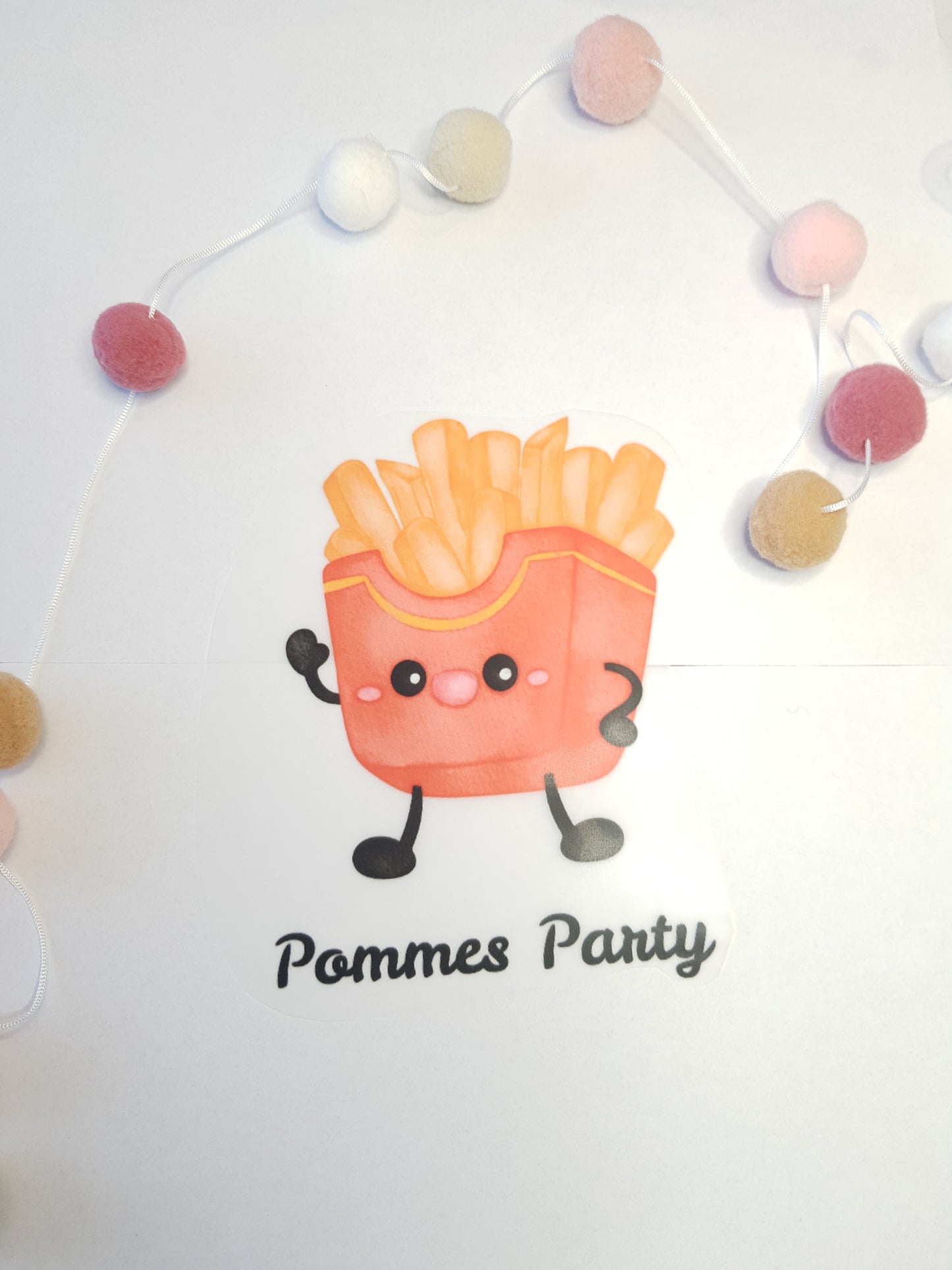 Bügelbild "Pommes Party" - WILL AND JAY DESIGNS