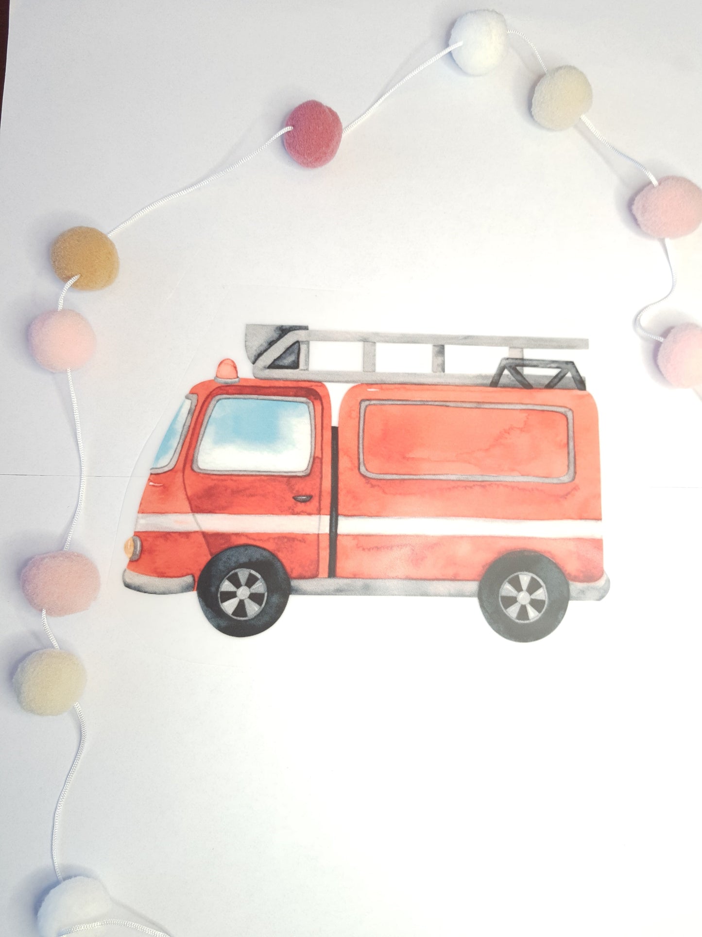 Bügelbild "Fred Feuerwehr" - WILL AND JAY DESIGNS