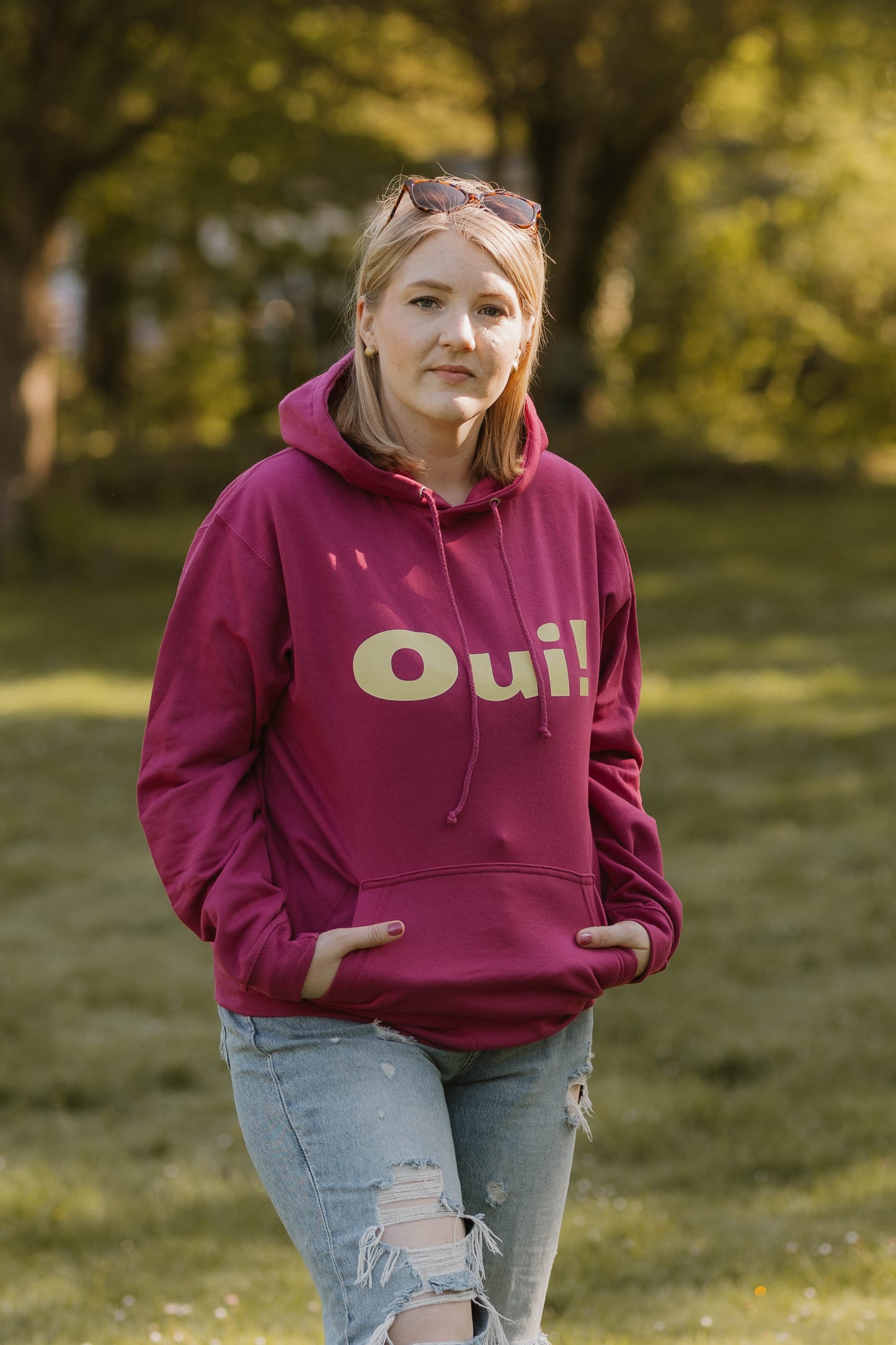 Unisex Hoodie OUI! - WILL AND JAY DESIGNS