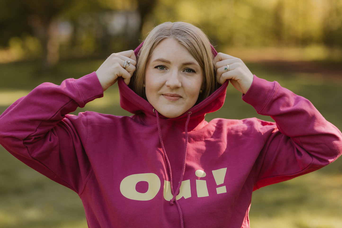 Unisex Hoodie OUI! - WILL AND JAY DESIGNS
