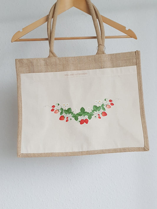 Tasche ERDBEER groß - WILL AND JAY DESIGNS