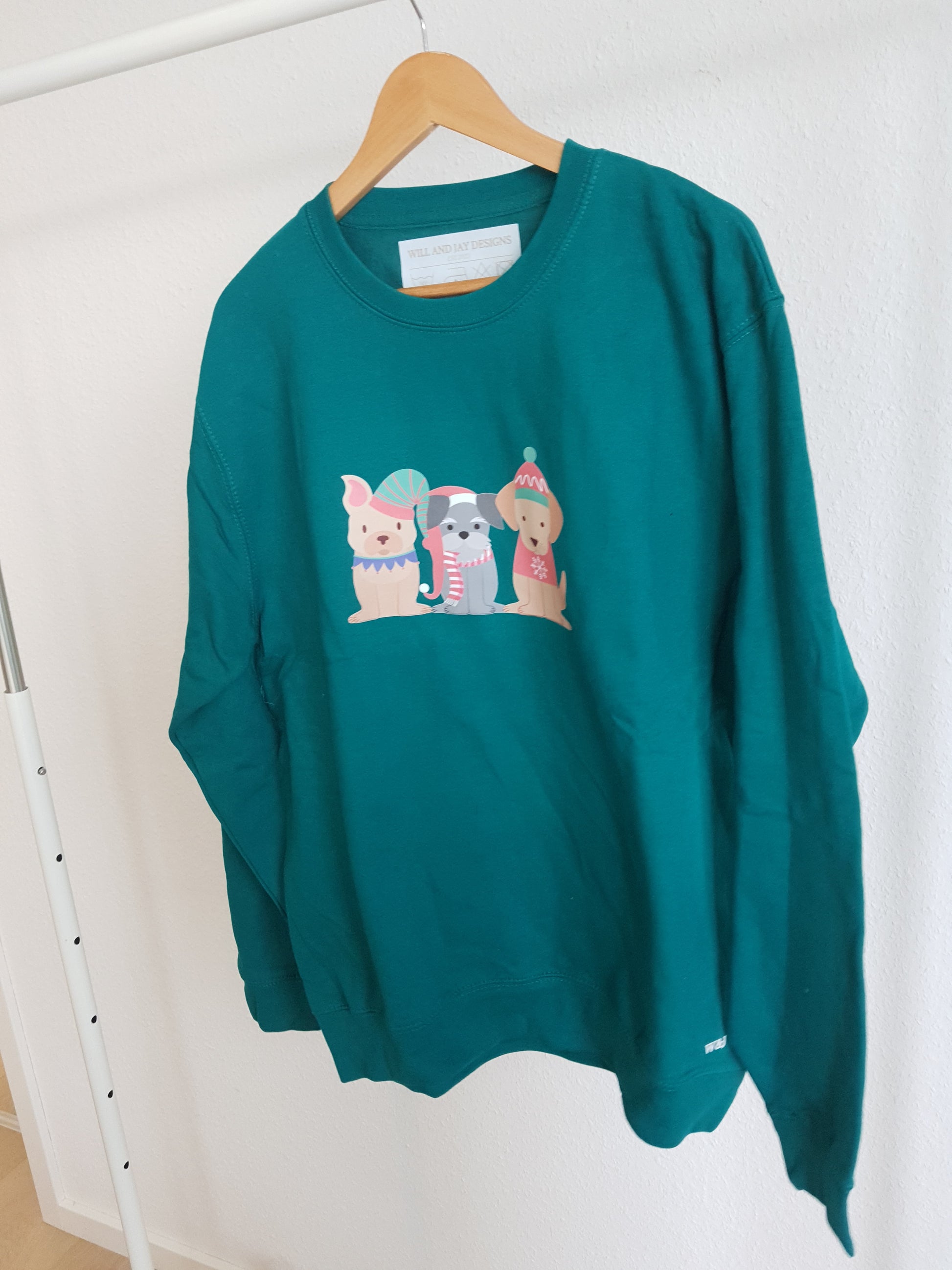 Sweatshirt "DOG CHRISTMAS" - WILL AND JAY DESIGNS