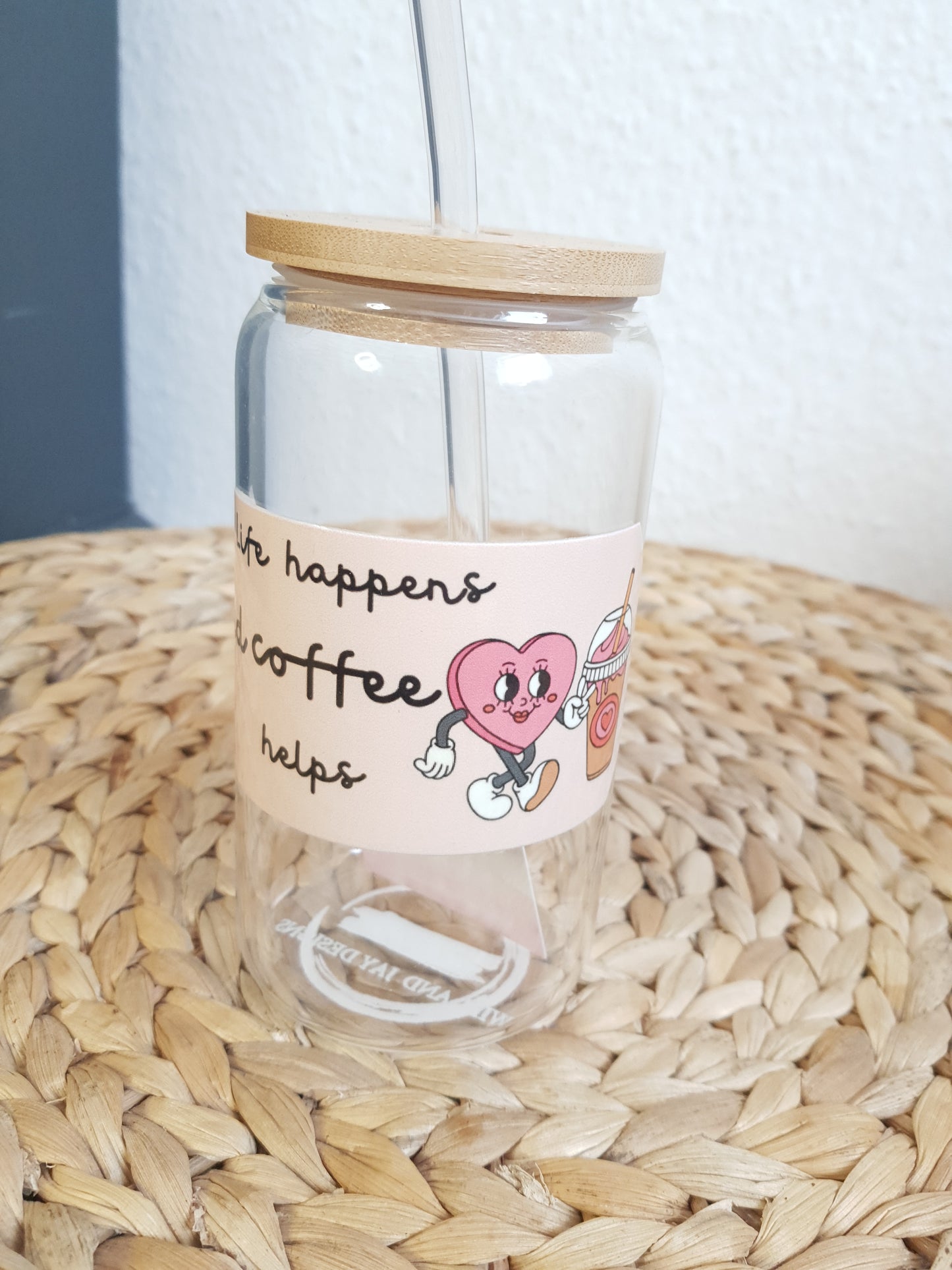 Trinkglas "ICED COFFEE" - WILL AND JAY DESIGNS