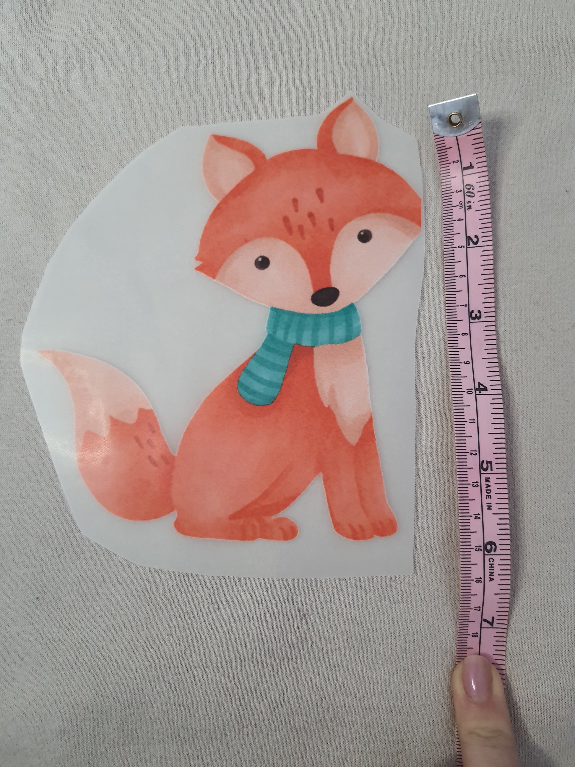 Bügelbild "Fuchs mit Schal" - WILL AND JAY DESIGNS
