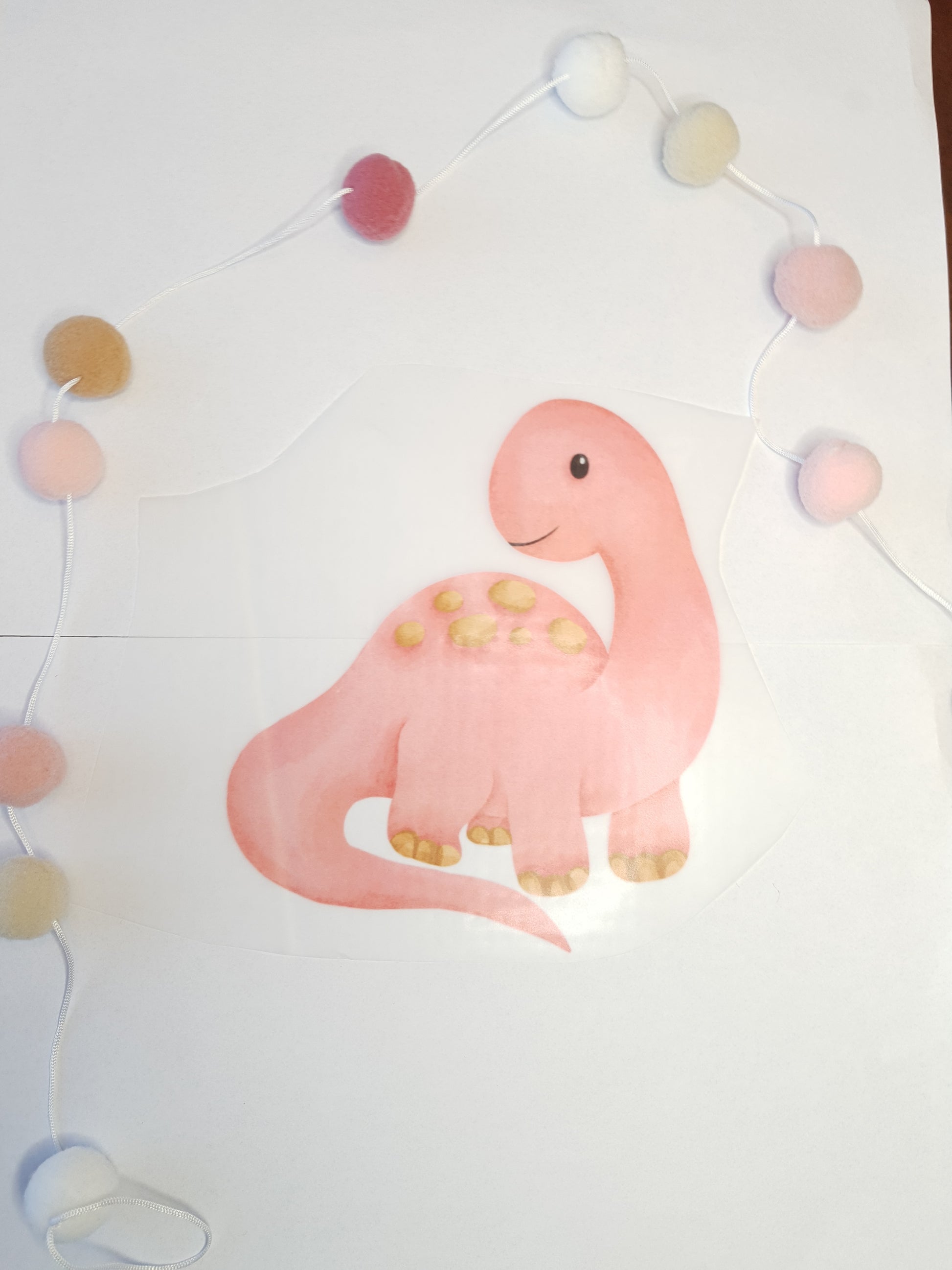 Bügelbild "rosa Dino" - WILL AND JAY DESIGNS