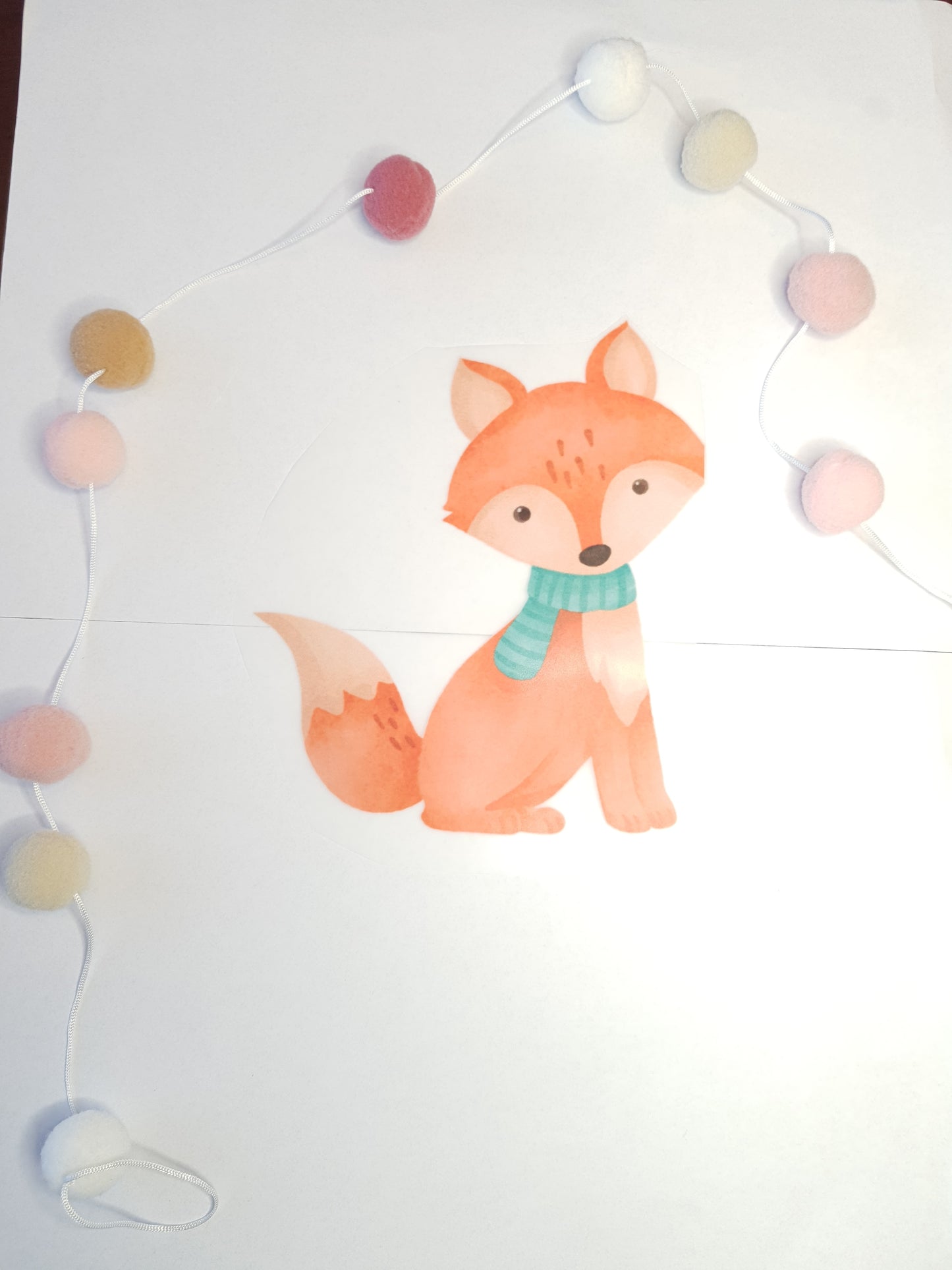 Bügelbild "Fuchs mit Schal" - WILL AND JAY DESIGNS