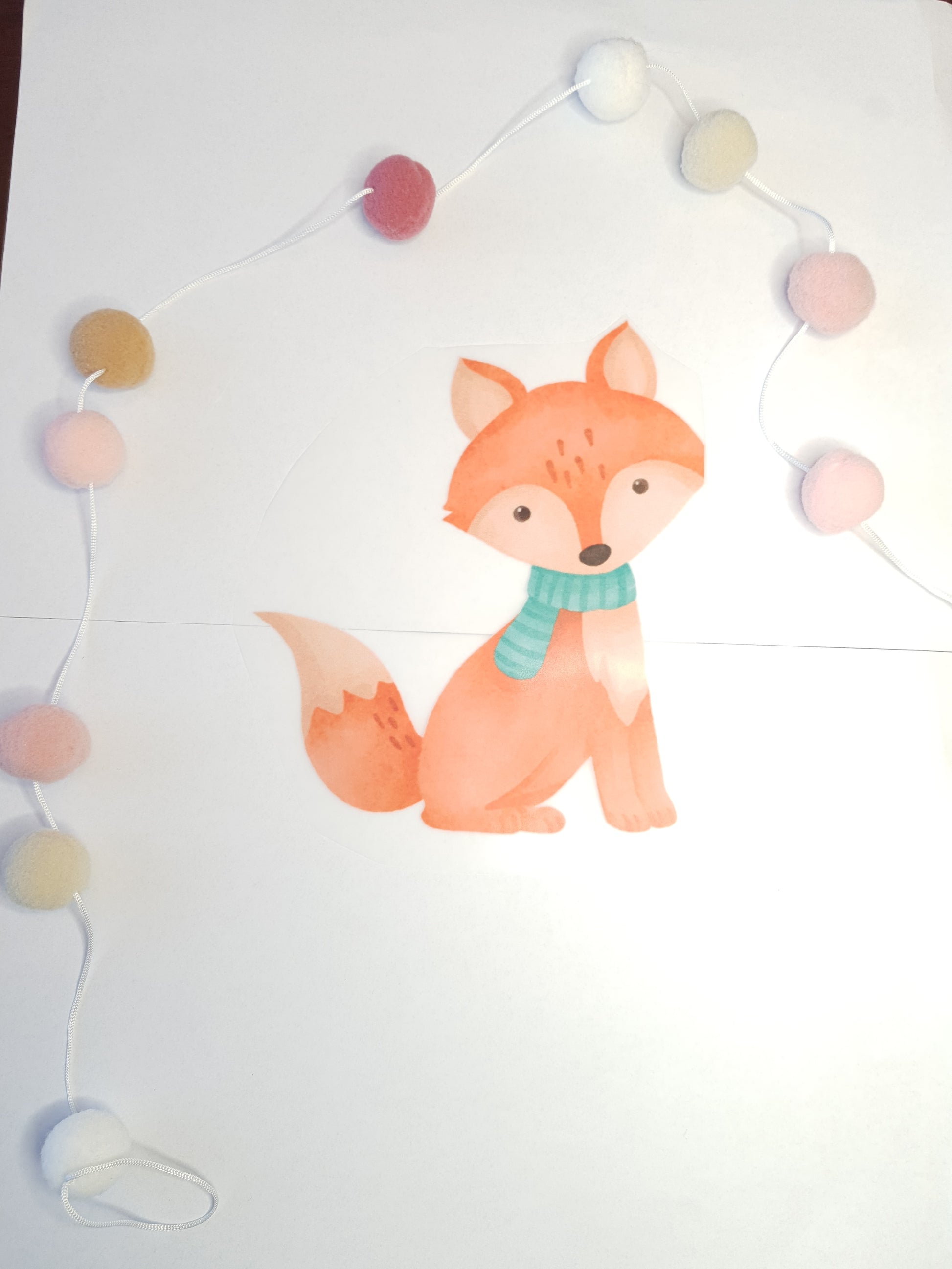 Bügelbild "Fuchs mit Schal" - WILL AND JAY DESIGNS