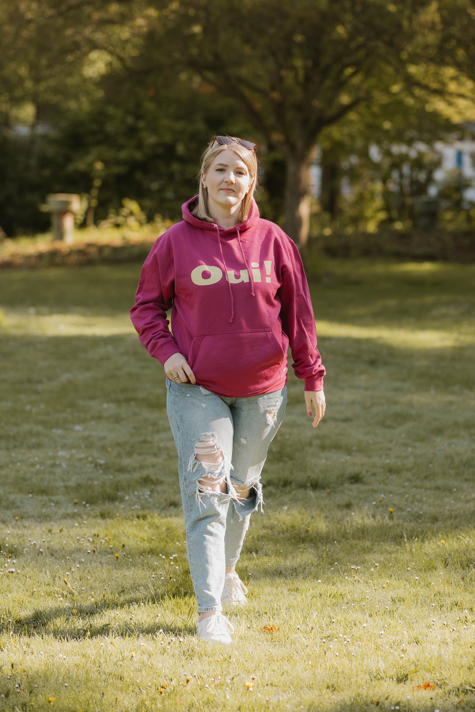 Unisex Hoodie OUI! - WILL AND JAY DESIGNS
